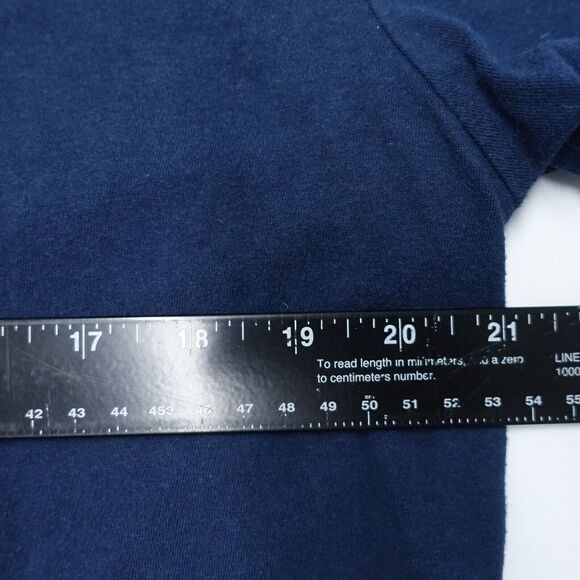 Under Armour T-Shirt Men's Large Blue Loose Heatgear Crew Neck Freedom Logo Tee - Picture 4 of 7